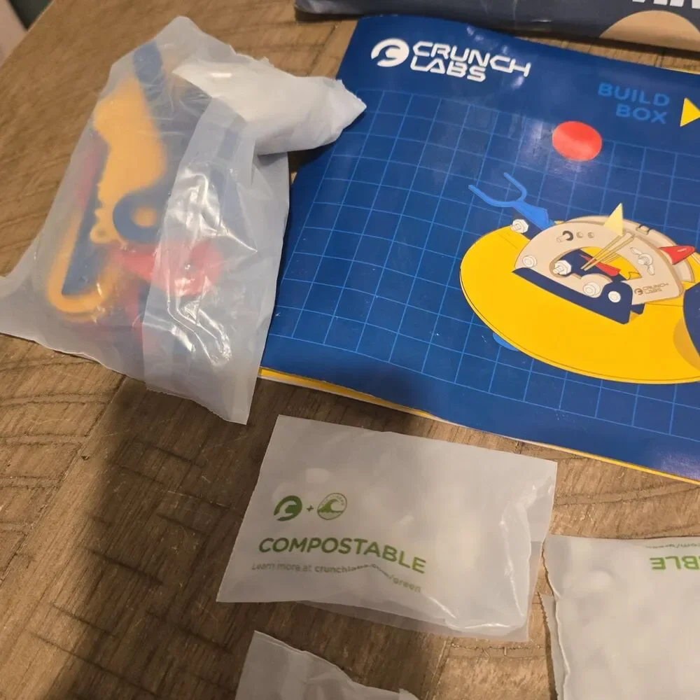 -Open Box- Crunch Labs By Mark Rober Domino Catapult Build Box